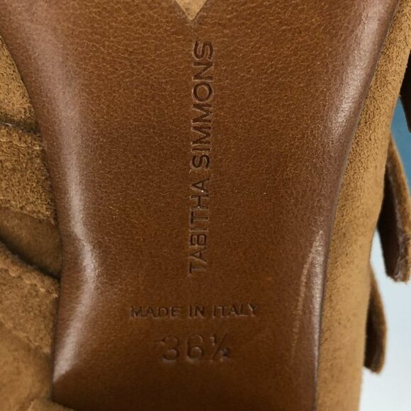Tabitha Simmons Brown Christy  Suede Ankle Boots size EU 36.5 - Picture 15 of 16